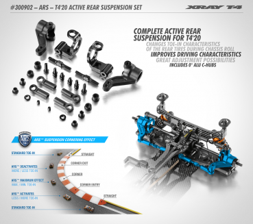 Xray T4 2020 ARS Active Rear Suspension Set