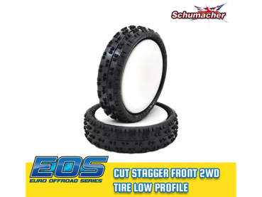 Schumacher Cut Stagger Tires 2WD Yellow
