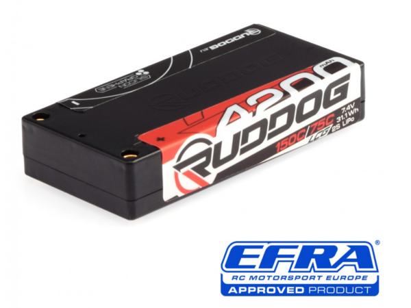 RUDDOG Racing 4200mAh 150C/75C 7.4V LiPo